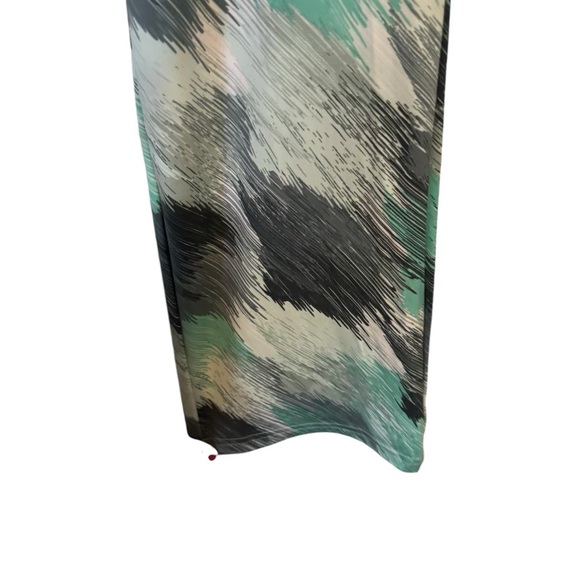 * ❤️NWT GRAY/AQUA PRINT WORKOUT LEGGINGS   SMALL - Picture 4 of 7